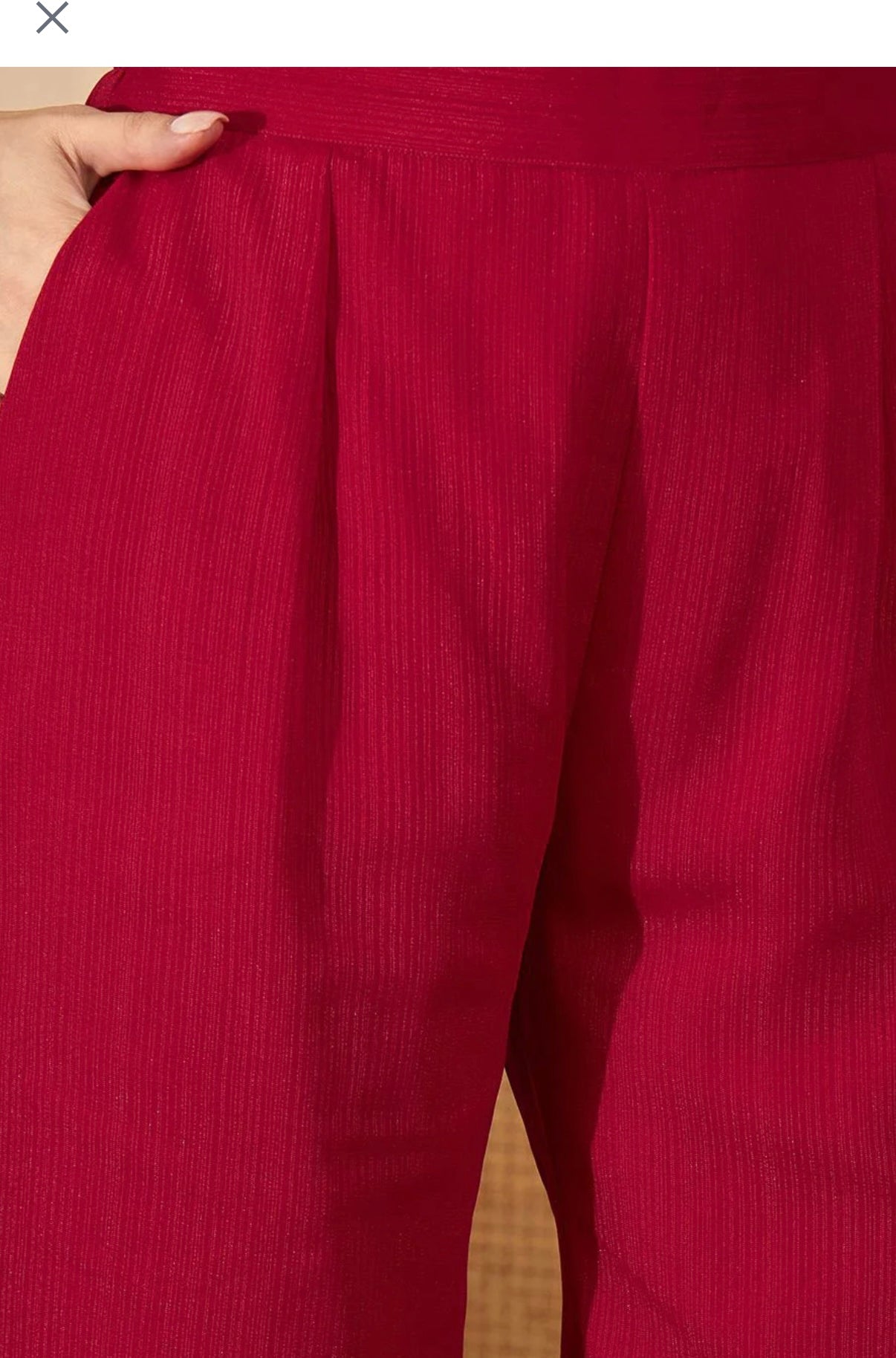 Adishaa Floral A line Red embriodered suit