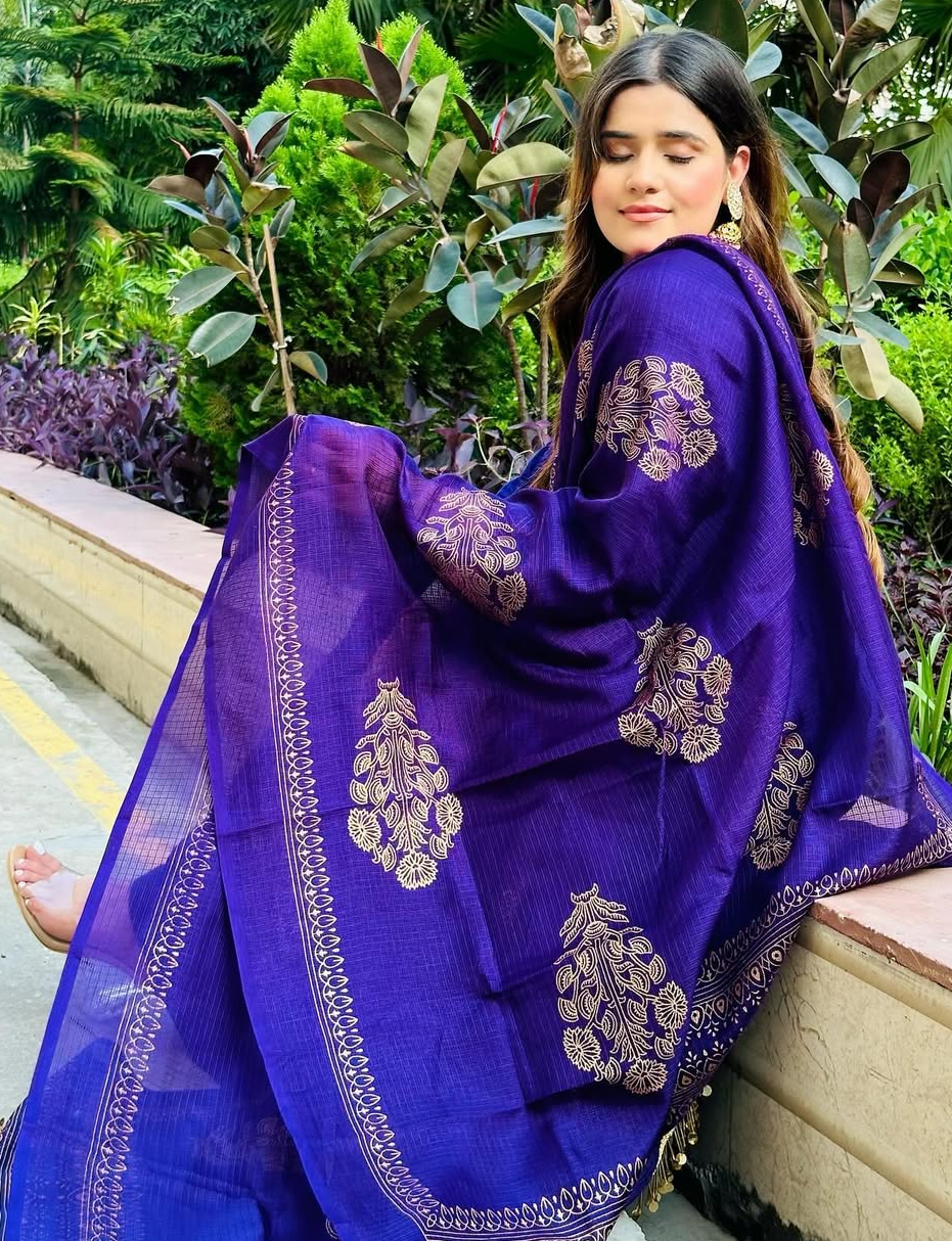 Royal purple elegance suit set