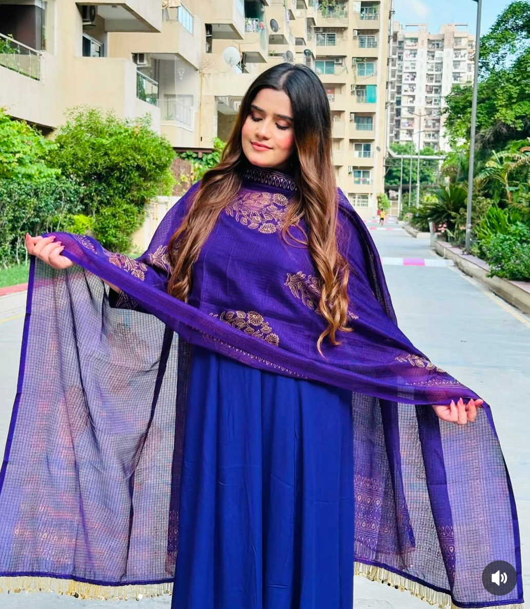 Royal purple elegance suit set