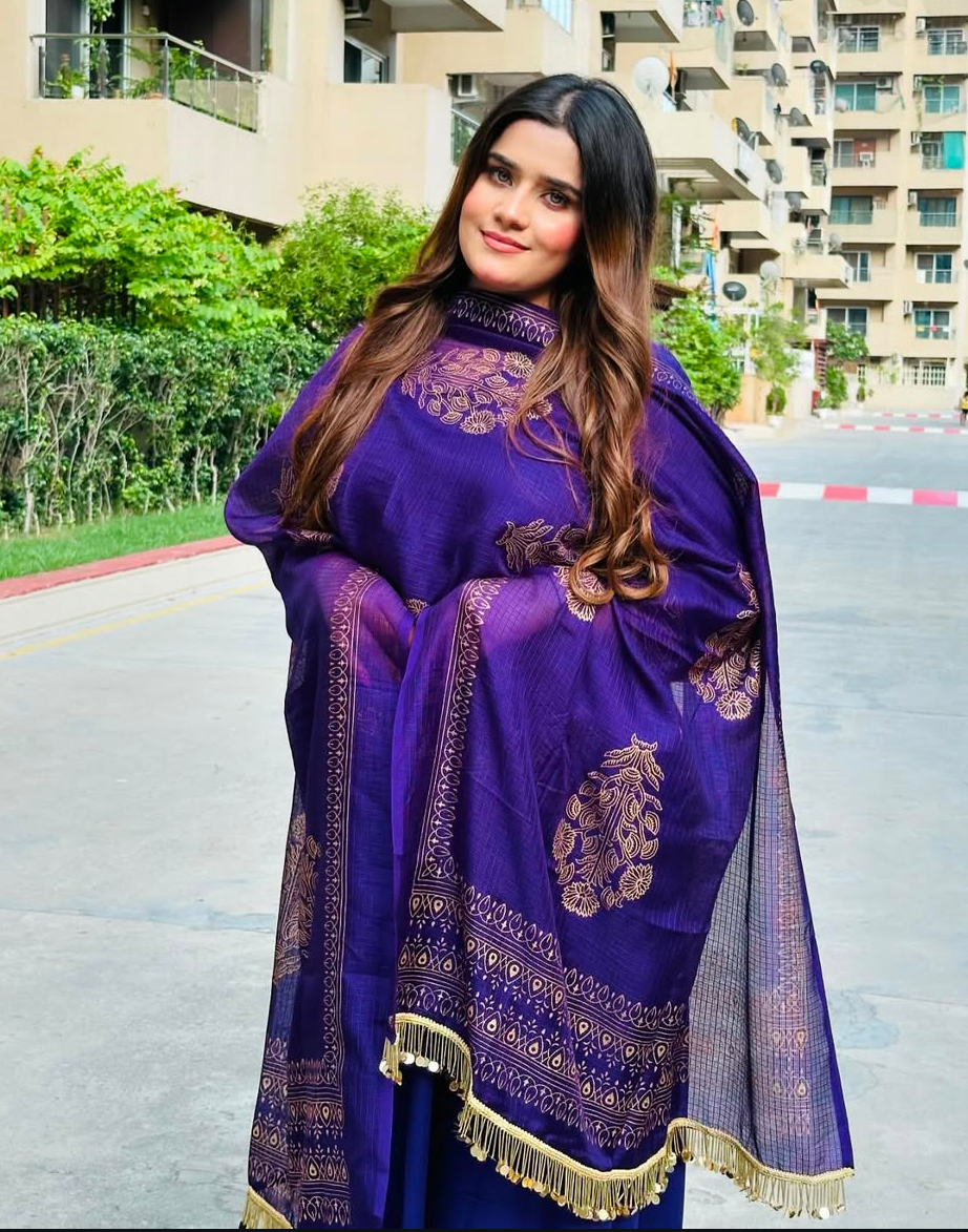 Royal purple elegance suit set