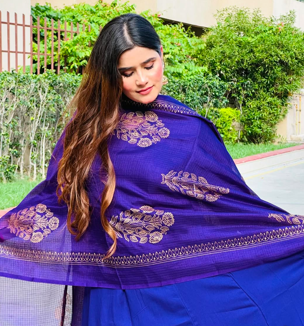Royal purple elegance suit set