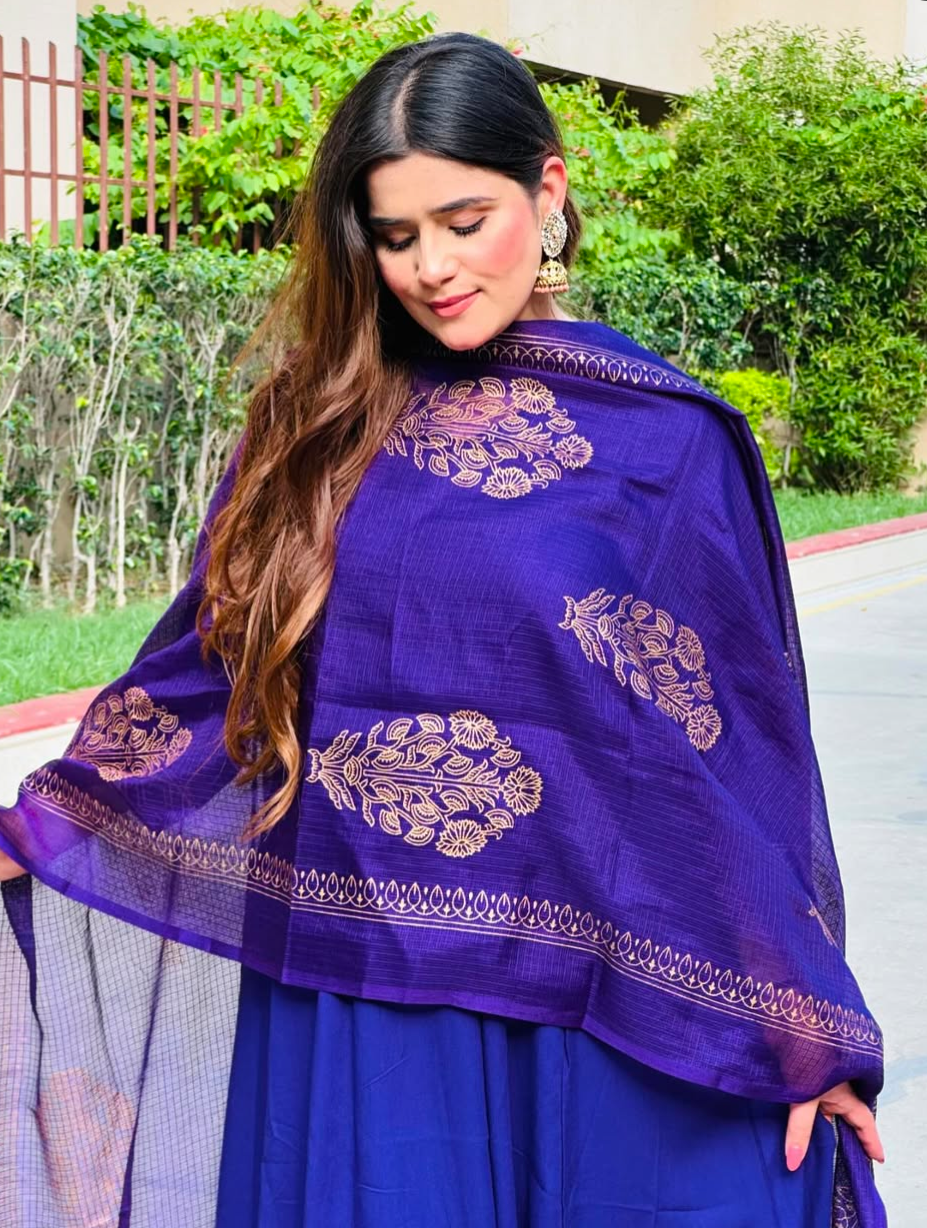 Royal purple elegance suit set