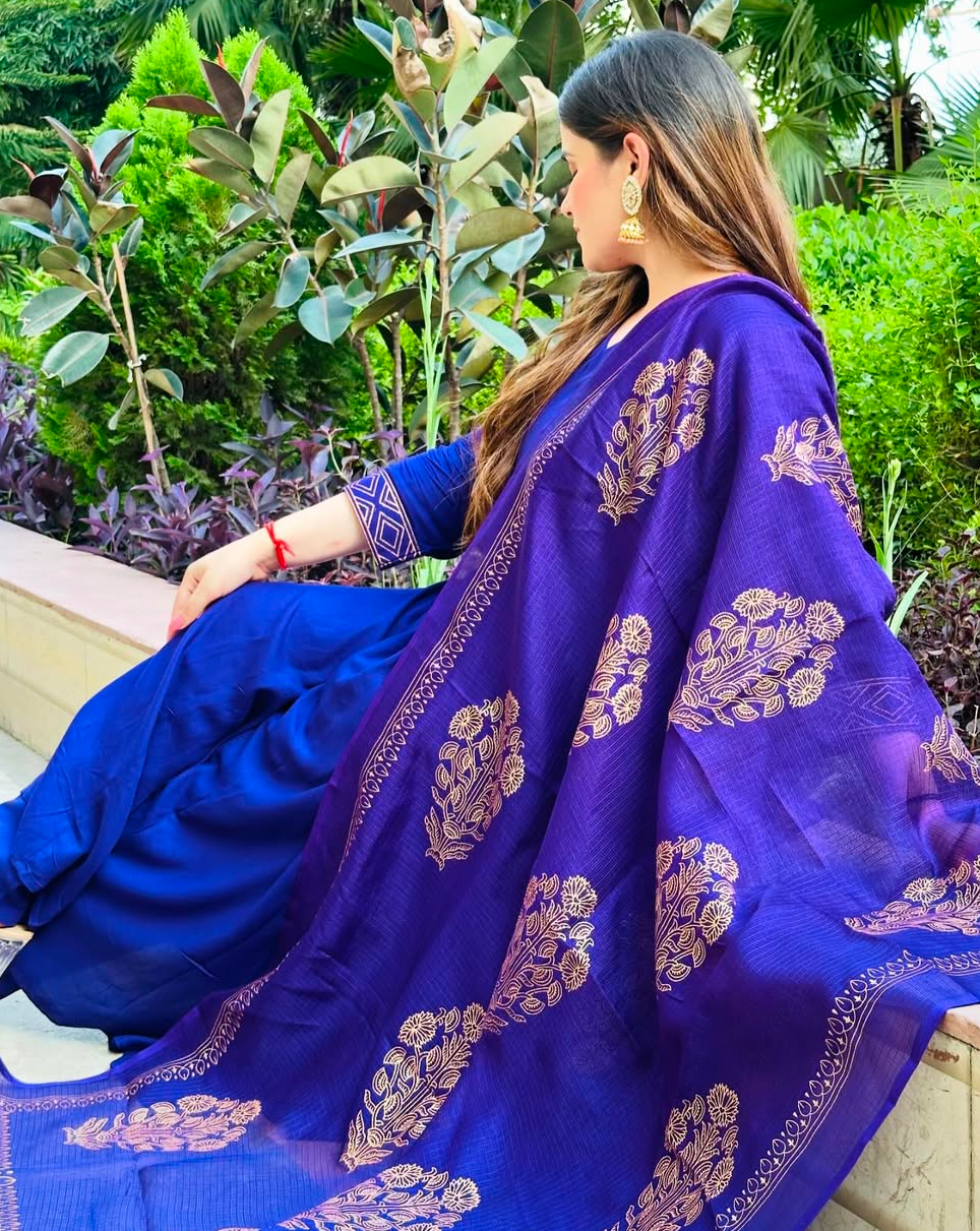 Royal purple elegance suit set