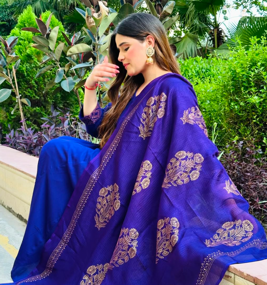 Royal purple elegance suit set