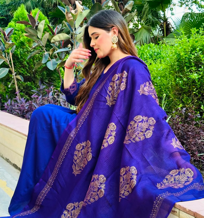 Royal purple elegance suit set